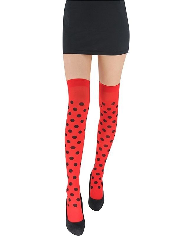 Adult Stockings - Red Polka Dot