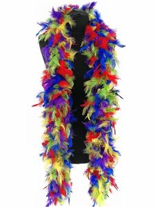 Deluxe Multi-Coloured Feather Boa – 100g -180cm
