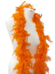 Beautiful Orange Feather Boa – 50g -180cm 