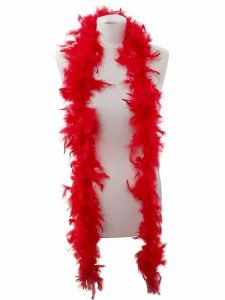 Beautiful Red Feather Boa – 50g -180cm 