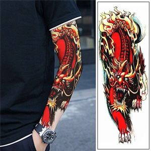 Chinese Dragon Sleeve Temporary Tattoo Body Art Transfer No. 6