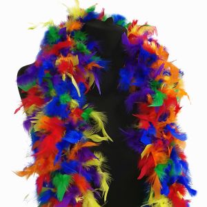 Luxury Multi-Coloured Feather Boa – 80g -180cm 
