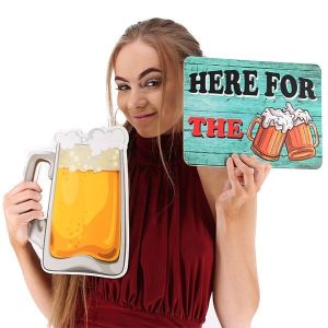 here for the beer photobooth props sign