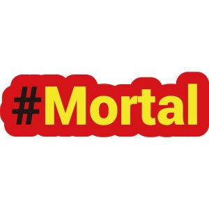#MORTAL Trending Hashtag Oversized Photo Booth PVC Word Board Sign