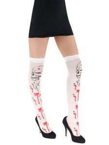 Adult Halloween Stockings - Evil Skulls and Dripping Blood