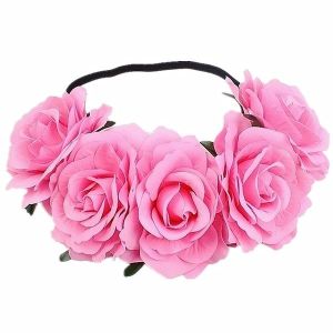 Beautiful Light Pink Garland Flower Headband 