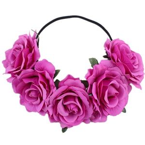 Beautiful Light Purple Garland Flower Headband 
