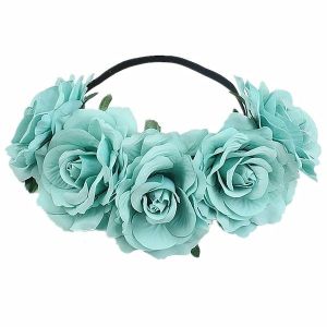 Beautiful Pastel Blue Garland Flower Headband