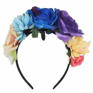 Rainbow Ombre Flower Crown 