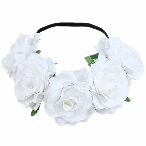 Beautiful White Garland Flower Headband