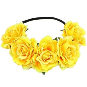 Beautiful Yellow Garland Flower Headband 