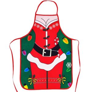Busty Mrs Claus Figure Christmas Apron