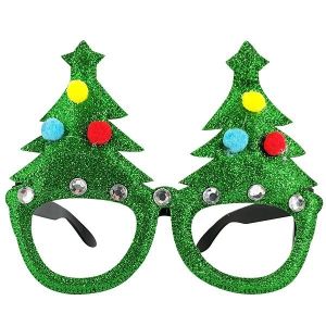 Christmas Tree And Bauble Christmas Glasses