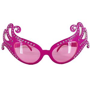 Pink Fancy Dame Edna Style Sunglasses