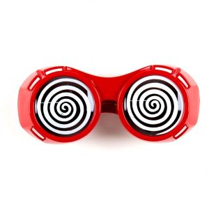 Hypnotic Dizzy Eye Red Goggles