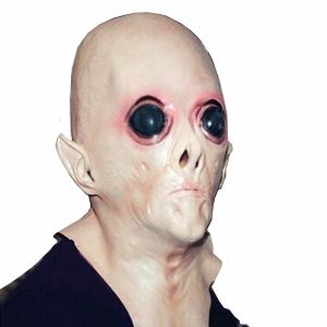Creepy Alien Head Mask Halloween Fancy Dress Costume 