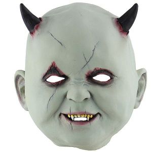 Evil Baby Devil Mask Halloween Fancy Dress Costume 