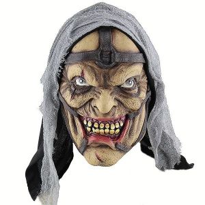 Evil Witch Hag Mask Halloween Fancy Dress Costume 