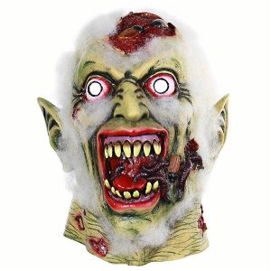 Green Old Eroding Corpse Zombie Mask Halloween Fancy Dress Costume 