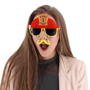 Fire Chief Sunglasses With Moustache