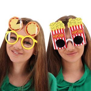 Pack of 8 Novelty Funny Party Sunglasses – Food & Fruit Theme