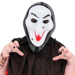 Ghostly Wicked Witch Grim Reaper Style Head Mask Halloween Fancy Dress Costume 