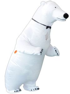 Giant White Polar Bear Inflatable Fancy Dress Costume