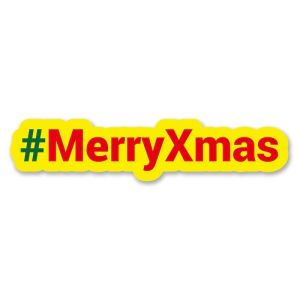 #MerryXmas Trending Hashtag Oversized Photo Booth PVC Word Board Sign