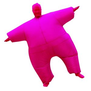 Hot Pink Super Sumo Jumbo Morf Inflatable Fancy Dress Costume