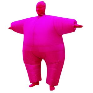 Hot Pink Super Sumo Jumbo Morf Inflatable Fancy Dress Costume