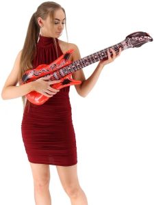 Inflatable Guitar Red