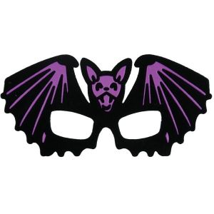 Kids Black Bat Shaped Halloween Mask