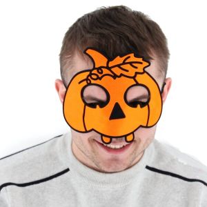 Kids Pumpkin Head Shaped Halloween Mask