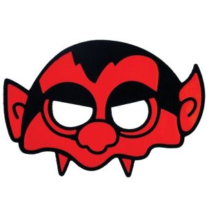 Kids Red Devil Head Halloween Mask