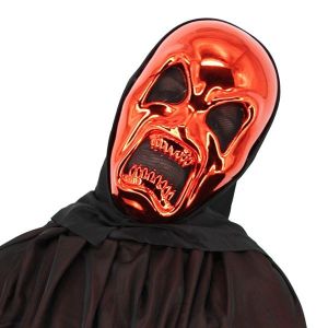 Halloween Killer Skeleton Red Grim Reaper Style Head Mask 