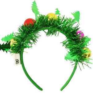 LED Light Up Christmas Bauble Headband