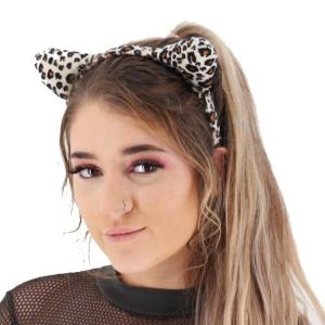 Leopard Print Animal Ears Headband