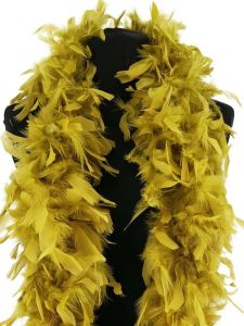 Luxury Olive Green Feather Boa – 80g -180cm