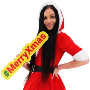 #MerryXmas Trending Hashtag Oversized Photo Booth PVC Word Board Sign