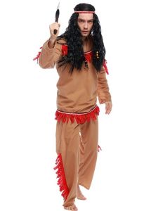 Native American Indian Male Fancy Dress Costume