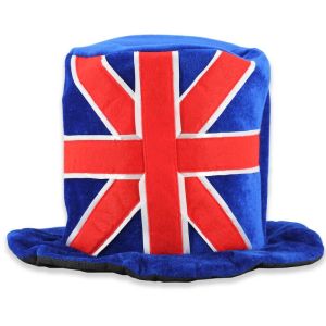 Union Jack Hat - One Size, Red White and Blue Felt Hat