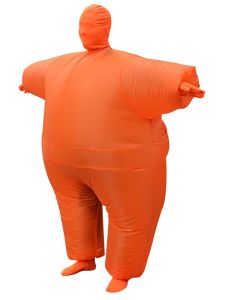 Orange Super Sumo Jumbo Morf Inflatable Fancy Dress Costume