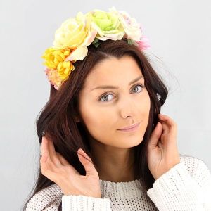 Mixed Pastel Flower Crown 