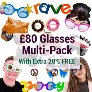£80 Photo Booth Novelty Glasses Multi-pack 