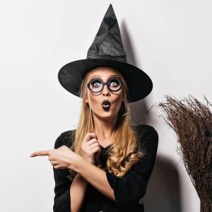 Plain Black Wizard or Witch Hat