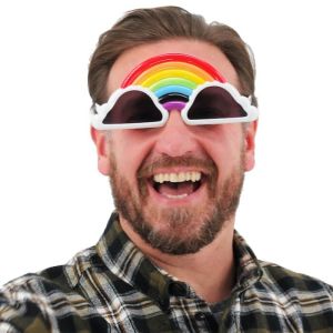 Rainbow With White Cloud Glasses