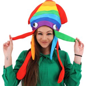 Rainbow Squiddy Hat