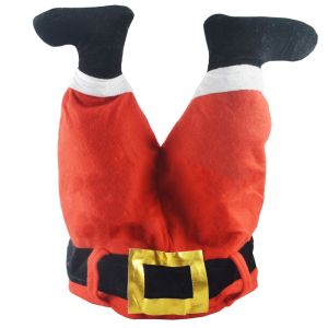 Santa Red Trousers and Feet Christmas Soft Hat