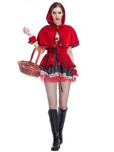 Seductive Red Storybook Fancy Dress Costume UK 8