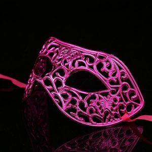 Shiny Butterfly Masquerade Mask in Dark Pink  